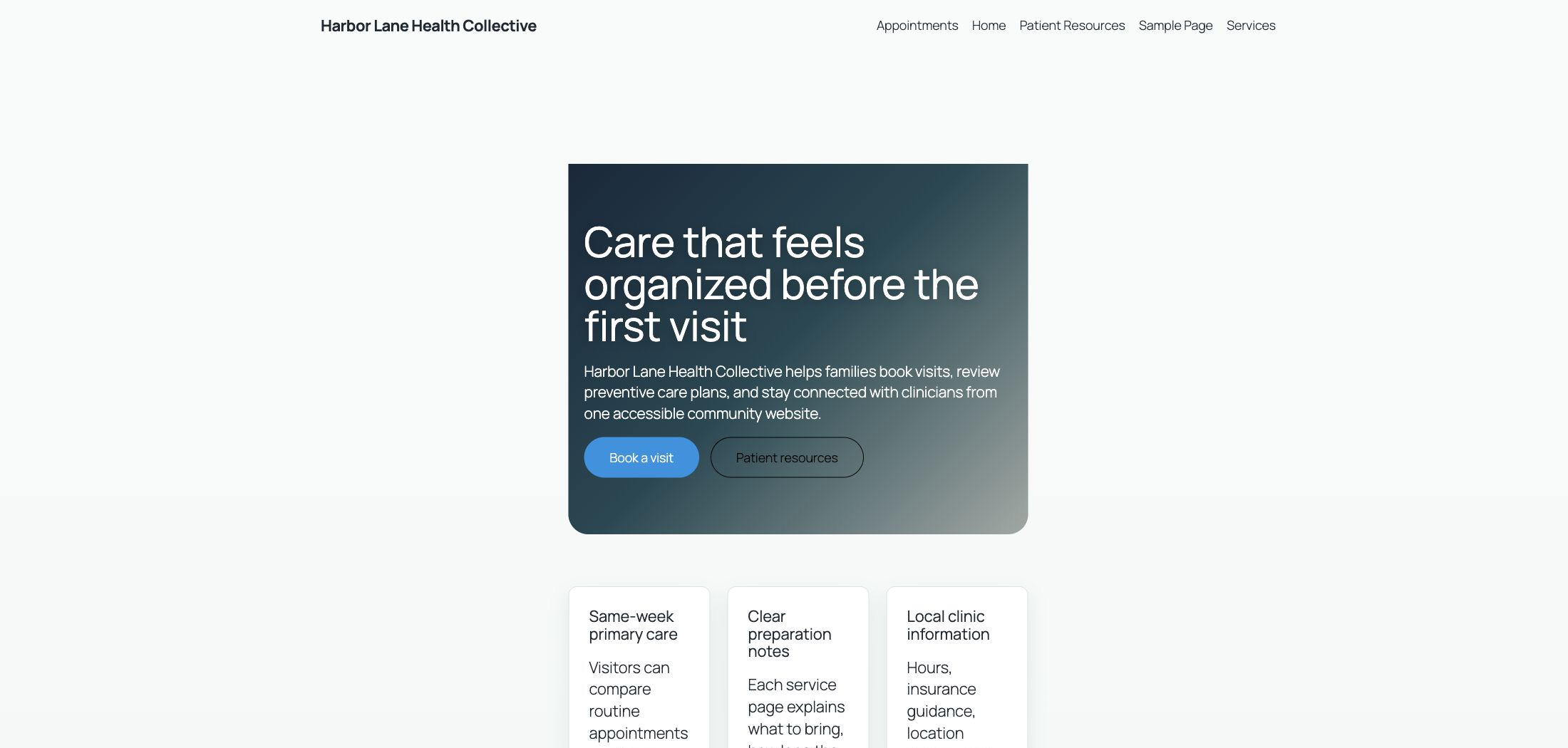 Realistic WordPress demo site used for the CleanTalk Website Malware Scanner test