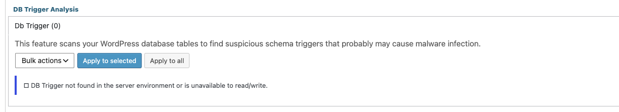 CleanTalk DB Trigger Analysis with zero matching entries after deletion